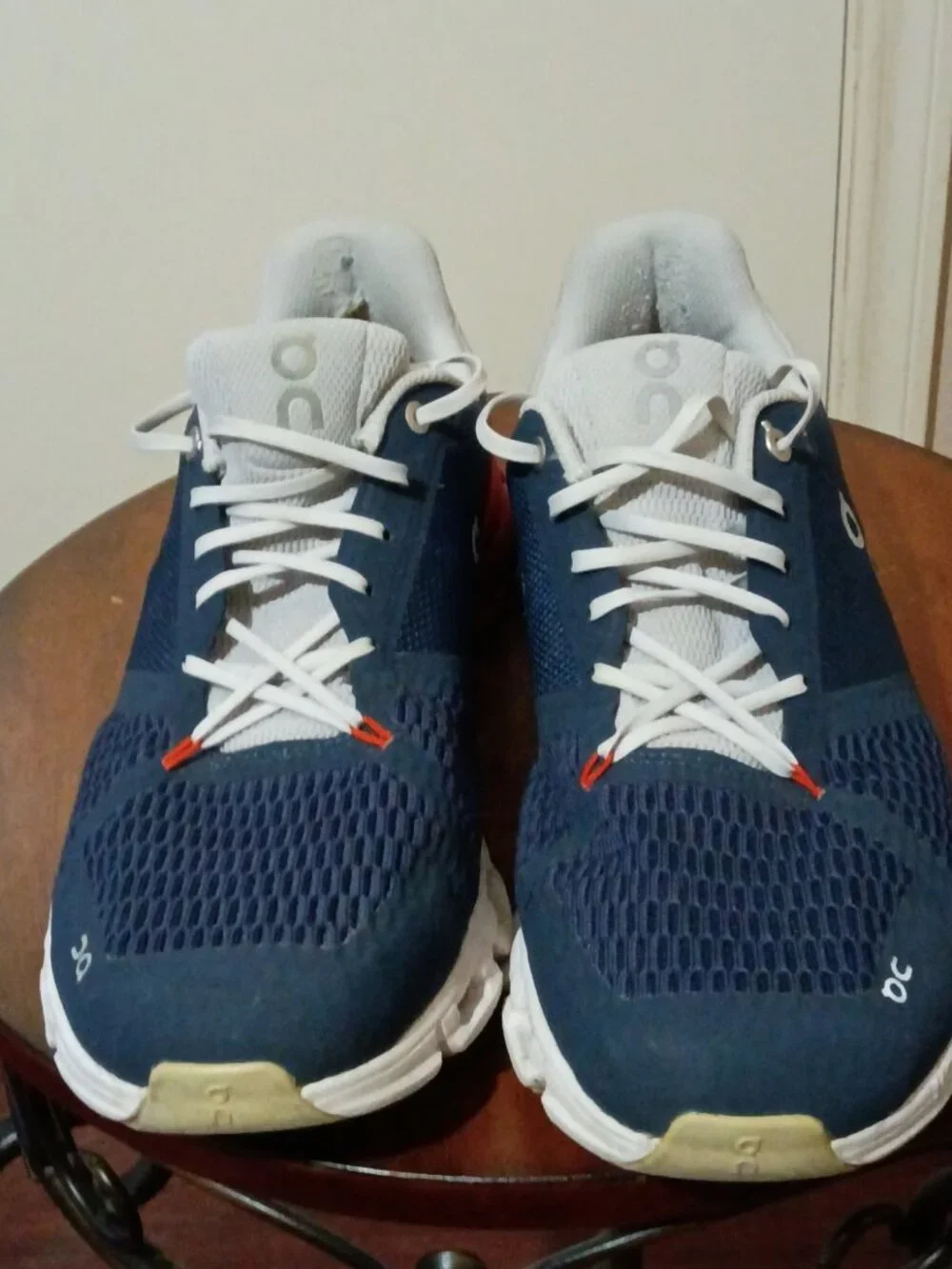 On Cloud Cloudflyer Mens Running Shoe 10.5 Blue Rust Sneaker Swiss Engineering - Picture 5 of 14